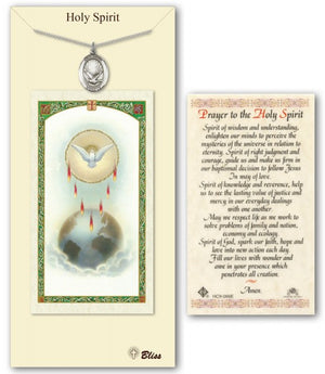 Holy Spirit Medal in Pewter with Prayer Card