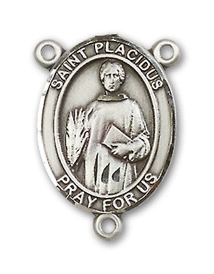 St. Placidus Rosary Centerpiece Sterling Silver or Pewter