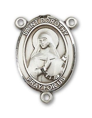 St. Dorothy Rosary Centerpiece Sterling Silver or Pewter