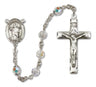 St. Aedan of Ferns Rosary Our Lady of Mercy Sterling Silver Heirloom Rosary Squared Crucifix