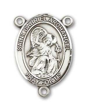 St. Gabriel the Archangel Rosary Centerpiece Sterling Silver or Pewter