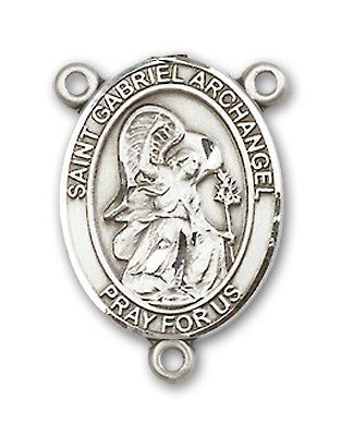 St. Gabriel the Archangel Rosary Centerpiece Sterling Silver or Pewter