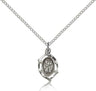 Pointed Oval Petite St. Christopher Necklace