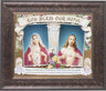 God Bless Our Home Sacred Hearts 8x10 Framed Print Under Glass