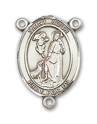 St. Roch Rosary Centerpiece Sterling Silver or Pewter