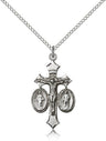 Women's Holy Family Crucifix Pendant