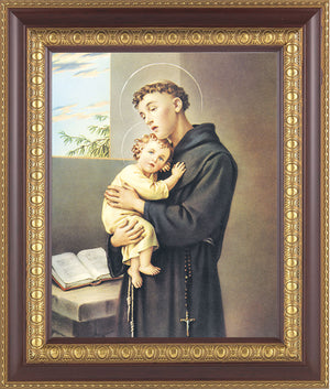 St. Anthony 8x10 Framed Print Under Glass