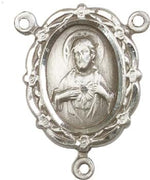 Scapular Sterling Silver Rosary Centerpiece