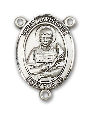 St. Lawrence Rosary Centerpiece Sterling Silver or Pewter