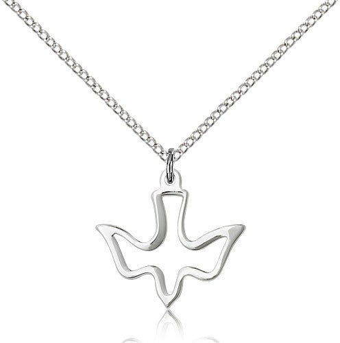 High Polish Cut Out Holy Spirit Medal