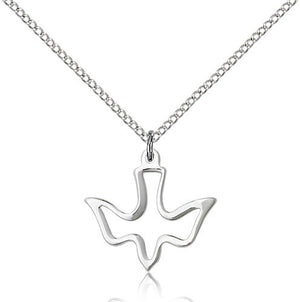 High Polish Cut Out Holy Spirit Medal