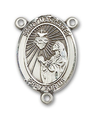 St. Margaret Mary Alacoque Rosary Centerpiece Sterling Silver or Pewter