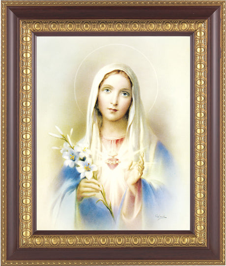 Immaculate Heart of Mary 8x10 Framed Print Under Glass