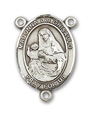 St. Madonna Del Ghisallo Rosary Centerpiece Sterling Silver or Pewter