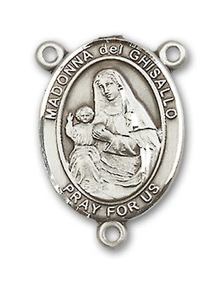 St. Madonna Del Ghisallo Rosary Centerpiece Sterling Silver or Pewter