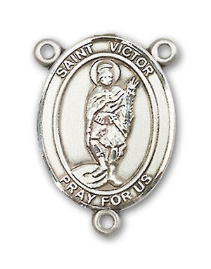 St. Victor of Marseilles Rosary Centerpiece Sterling Silver or Pewter
