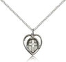 Cross in a Heart Pendant