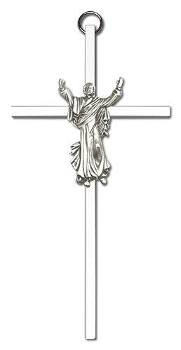Risen Christ Wall Crucifix  6"