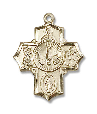 Men's Smaller 5-Way Pendant with Dove Center