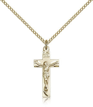 Square Edge Crucifix Pendant for Women