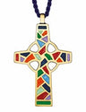 Celtic Cross Colorful Pendant