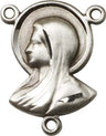 Madonna Sterling Silver Rosary Centerpiece