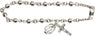 Miraculous Medal Crucifix Pendant Rosary Bracelet for Women