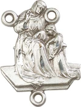 St. Ann Sterling Silver Rosary Centerpiece