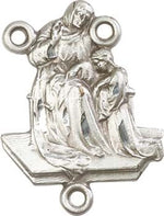 St. Ann Sterling Silver Rosary Centerpiece