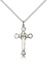 Floral Center Women's Cross Necklace