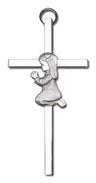 Praying Girl Cross  4'