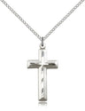 Matte Satin Finish Cross Women's Cross Necklace