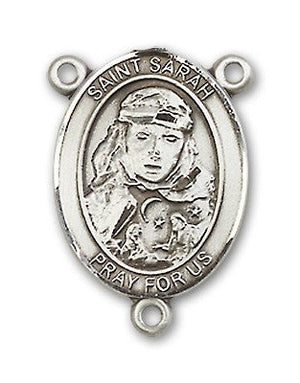 St. Sarah Rosary Centerpiece Sterling Silver or Pewter