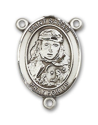 St. Sarah Rosary Centerpiece Sterling Silver or Pewter