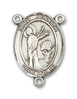 St. Kenneth Rosary Centerpiece Sterling Silver or Pewter