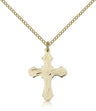 Women's Glass Center Cross Necklace