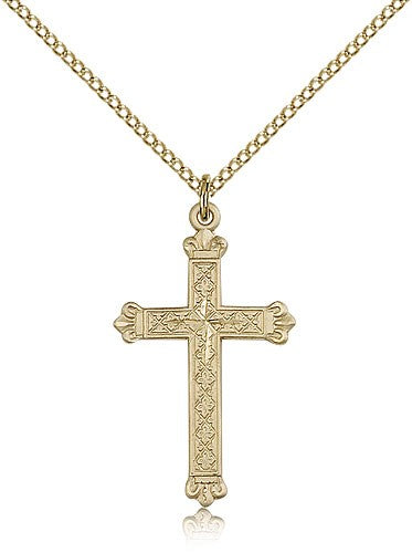Women's Ornate Cross Necklace