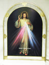 Divine Mercy bell-shaped Florentine plaque