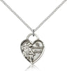 Guardian Angel and Heart Medal