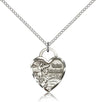 Heart Shaped St. Michael The Archangel Medal for Women