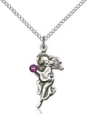 Angel Pendant with Birthstone Options