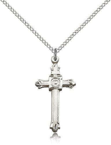 Radial Center Cross Necklace