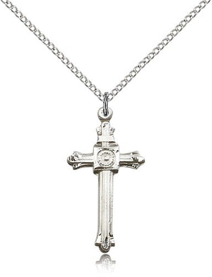 Radial Center Cross Necklace
