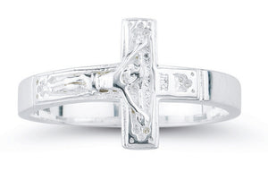 Crucifix Ring Sterling Silver for Men