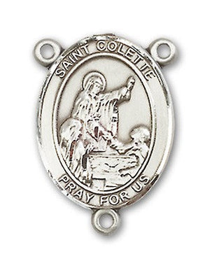 St. Colette Rosary Centerpiece Sterling Silver or Pewter