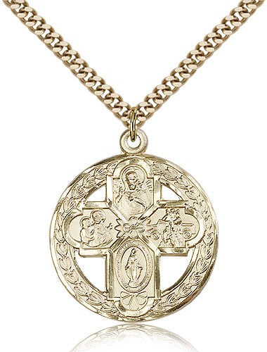 Round Four-Way Cross Medal for Women
