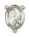 St. Therese of Lisieux Rosary Centerpiece Sterling Silver or Pewter