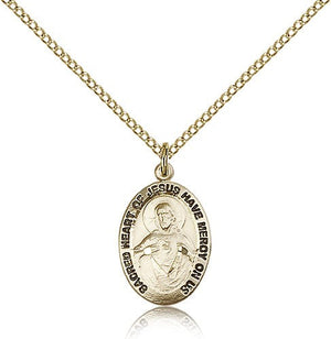 Women's Have Mercy on Us Scapular Medal Necklace