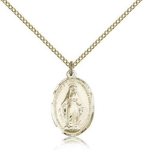 Miraculous Oval Pendant Women or Youth Size