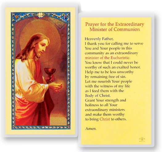 Prayer To The Minister Laminated Prayer Card